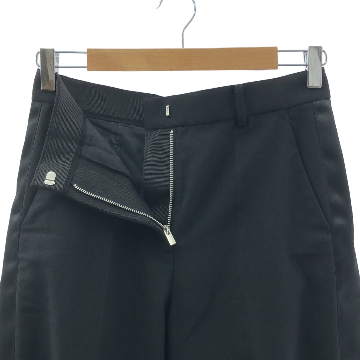 sacai / サカイ | 2022SS | Suiting Pants サイドライン スーチング ワイド スラックス パンツ | 1 | レディース