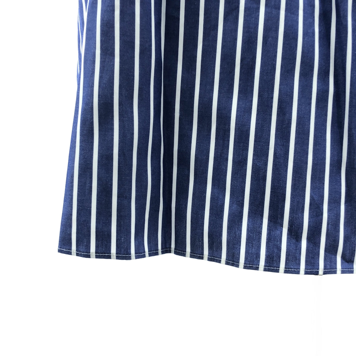 sacai | 條紋褶皺襯衫裙 | 尺寸 1 | 女款