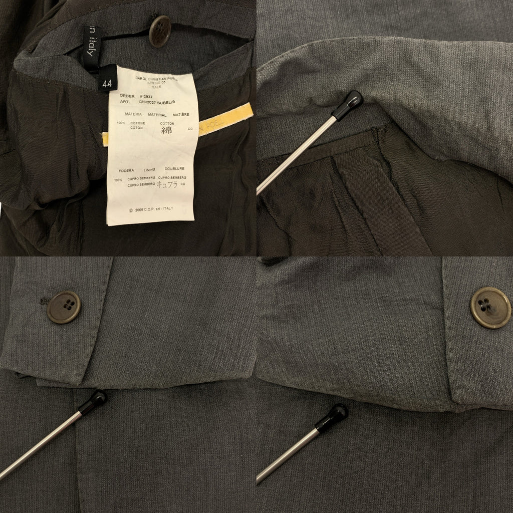 CAROL CHRISTIAN POELL / 캐롤 기독교 포엘 | 2005SS | 코튼 1B 테일러드 재킷 | 44 | 남성