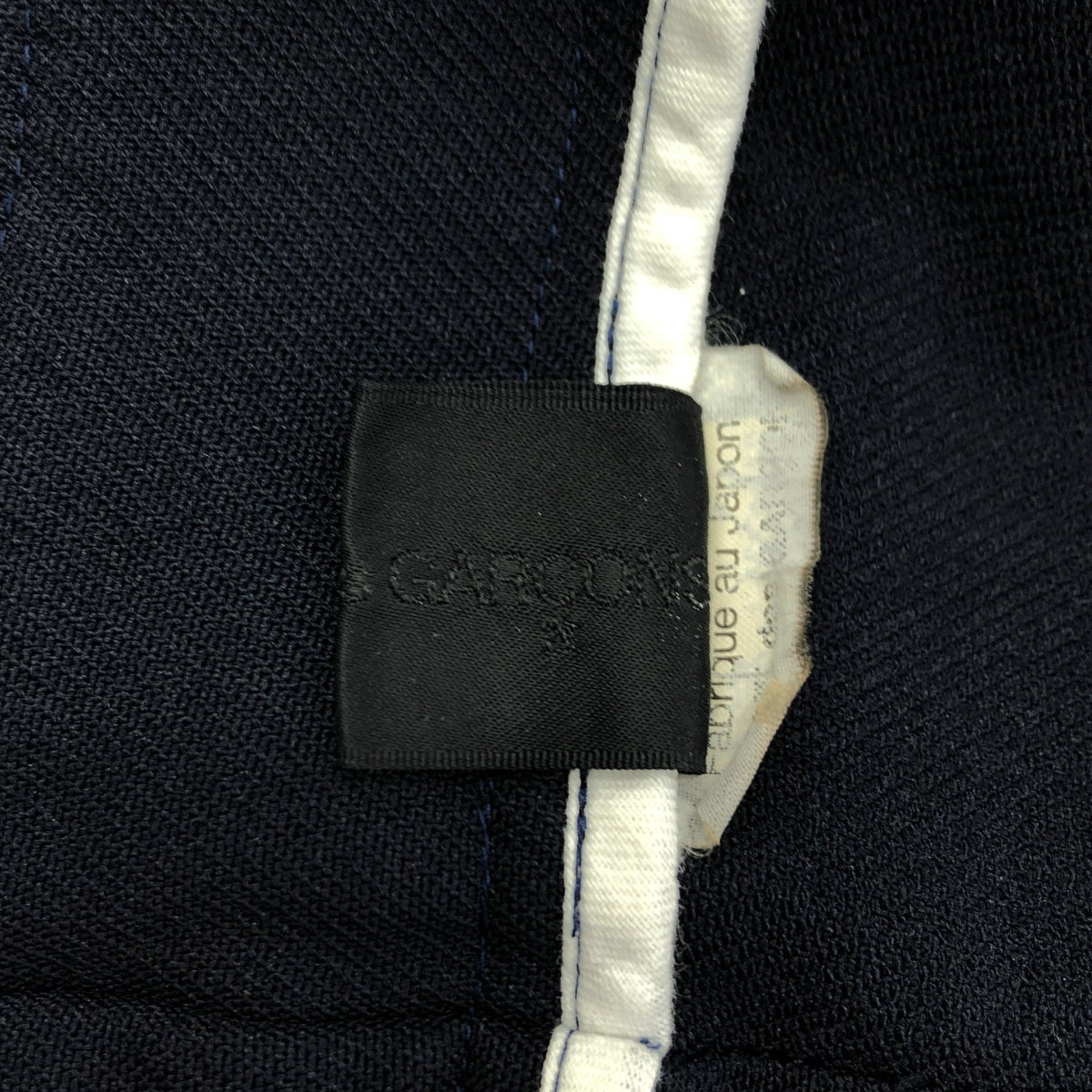 COMME des GARÇONS | 2012 秋冬系列 | 二維聚酯纖維縮水外套 | XS | 海軍藍 | 女款