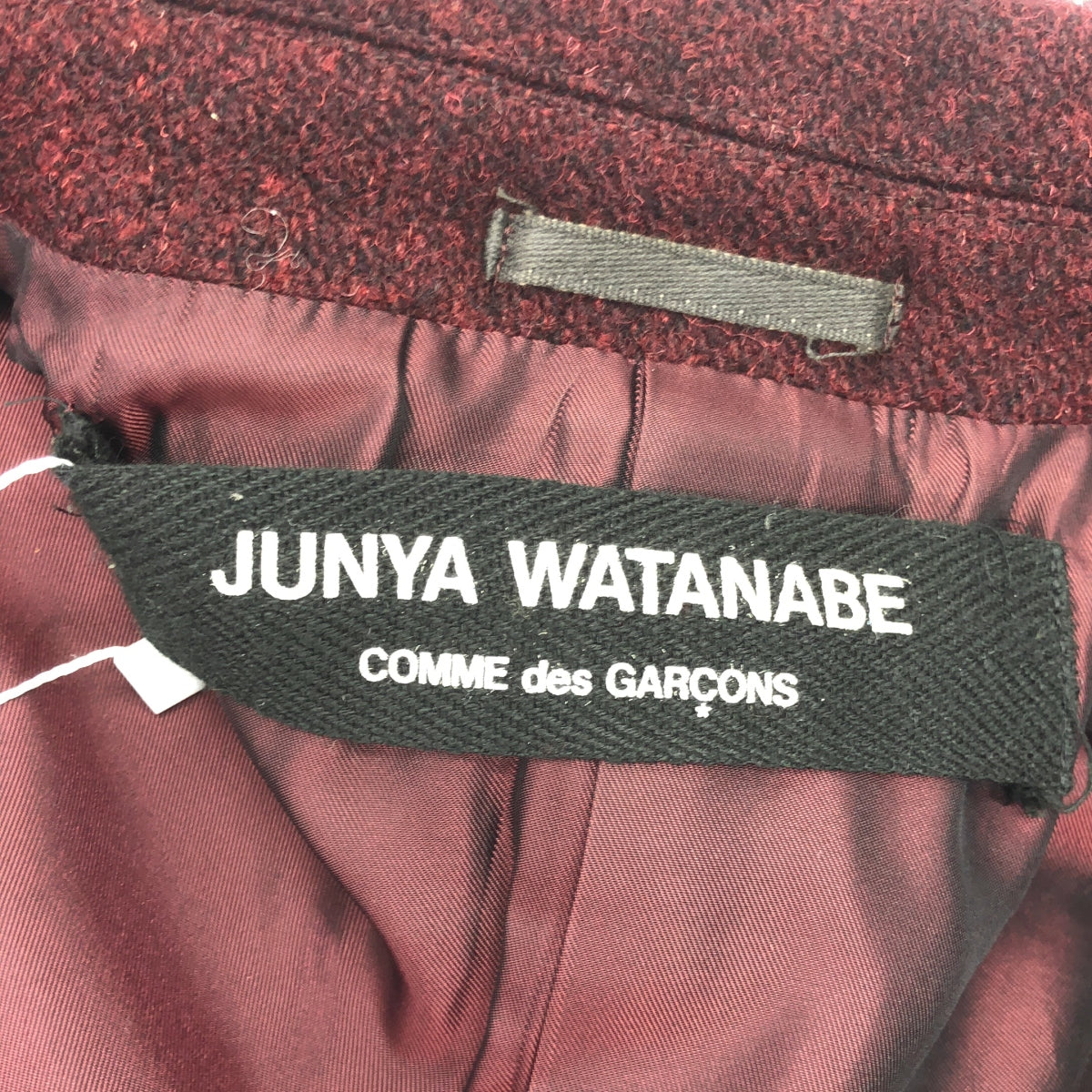 JUNYA WATANABE COMME des GARCONS / ジュンヤワタナベ | 1995AW | ウール ダブル コート | F | ボルドー | レディース