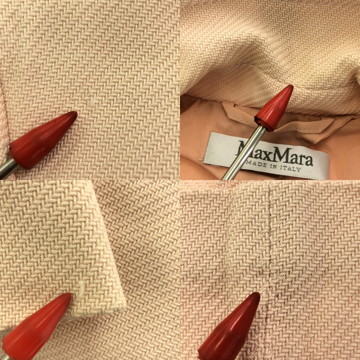 Max Mara / マックスマーラ | テーラード スプリング ジャケット | 38 | ピンク | レディース