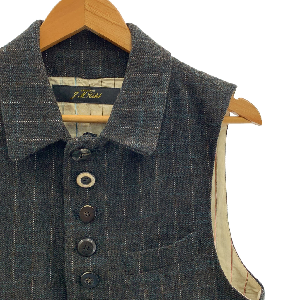 ARCHIVIO JMRibot / 아르키비오 제이엠 리봇 | GL23/6S / tweed gilet / 코사지 트위드 질레 베스트 | 44 | 남성