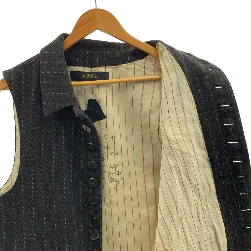 ARCHIVIO JMRibot / 아르키비오 제이엠 리봇 | GL23/6S / tweed gilet / 코사지 트위드 질레 베스트 | 44 | 남성