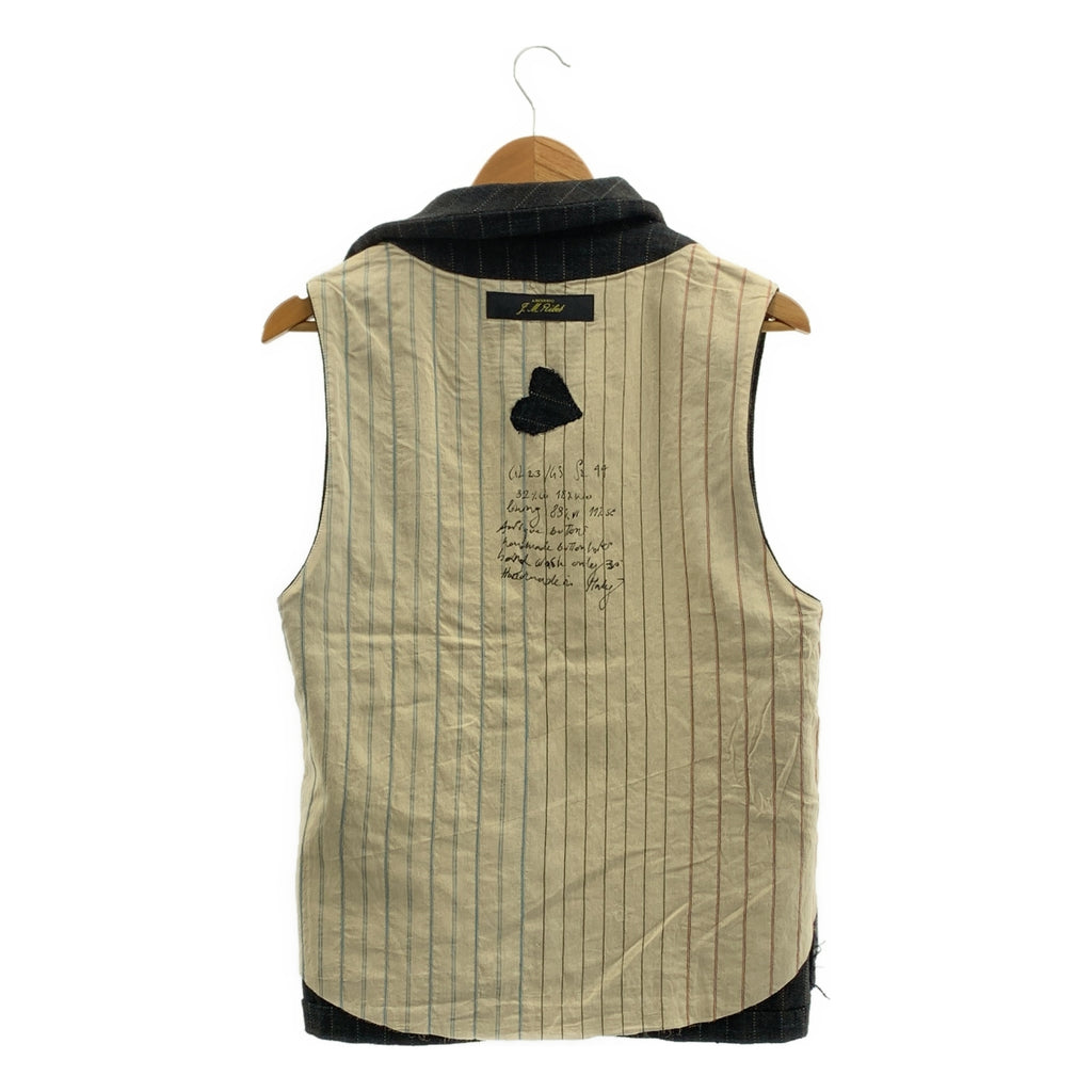 ARCHIVIO JMRibot / 아르키비오 제이엠 리봇 | GL23/6S / tweed gilet / 코사지 트위드 질레 베스트 | 44 | 남성