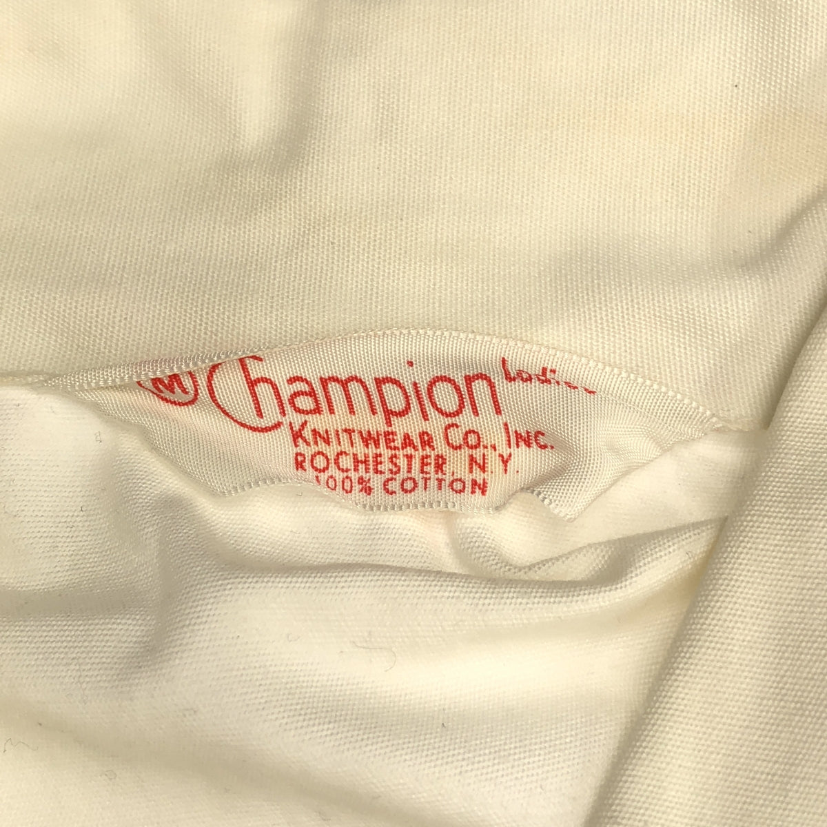 CHAMPION / 챔피언 | 50s 빈티지 Ladies 프린트 지퍼 업 스윙 탑 드리즐러 재킷 | M | 화이트 | 여성