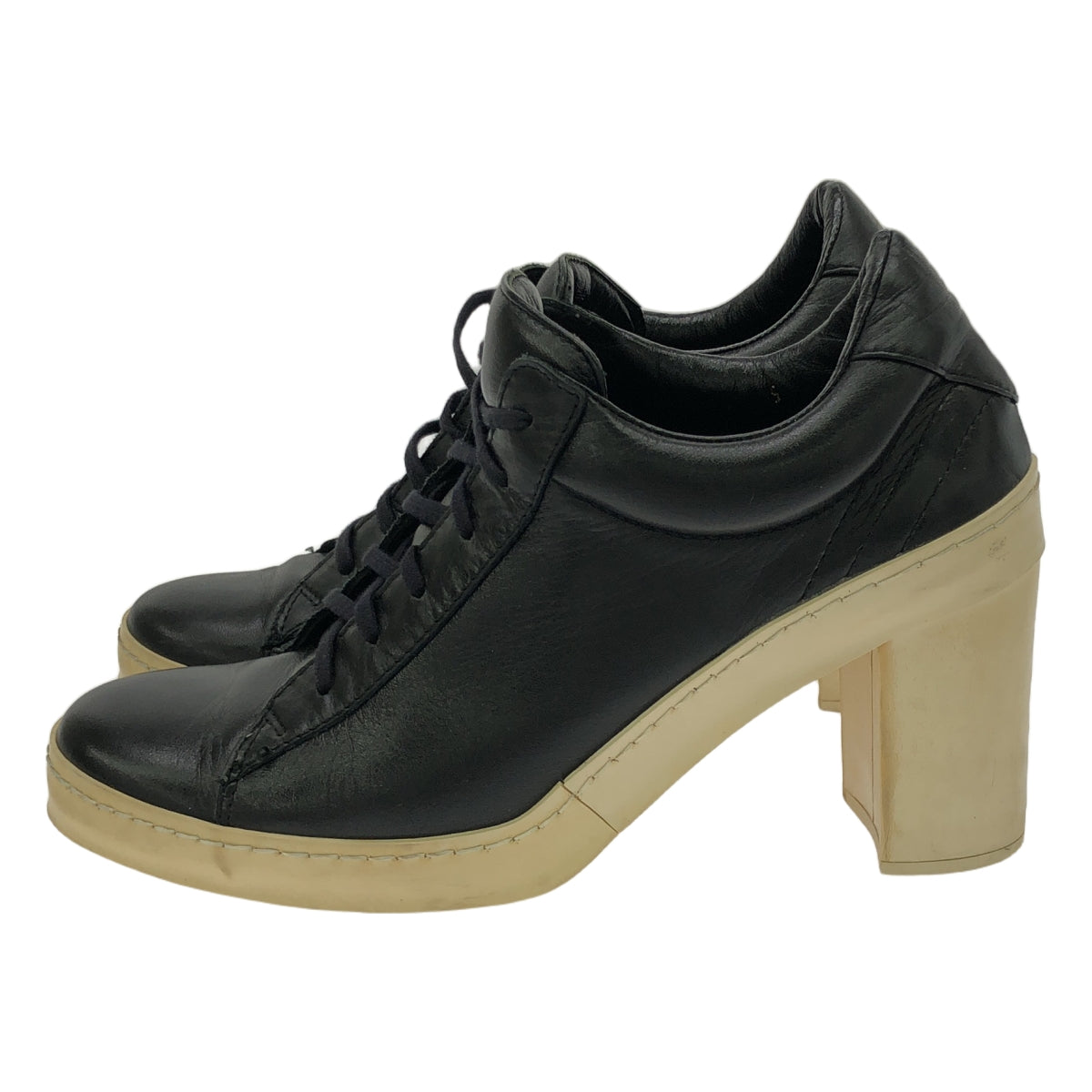 JUNYA WATANABE COMME des GARCONS / Junya Watanabe | 皮革繫帶短靴 | S | 黑色 | 女款