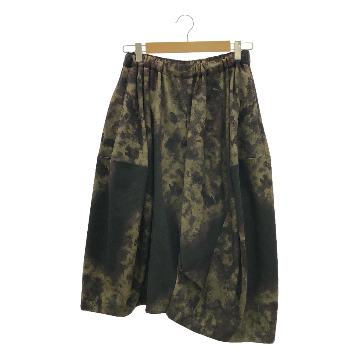 [品相良好] COMME des GARCONS | 2017春夏 |紮染、變形、3D、抽繩、蓬鬆裙 | S |布朗 |女性的