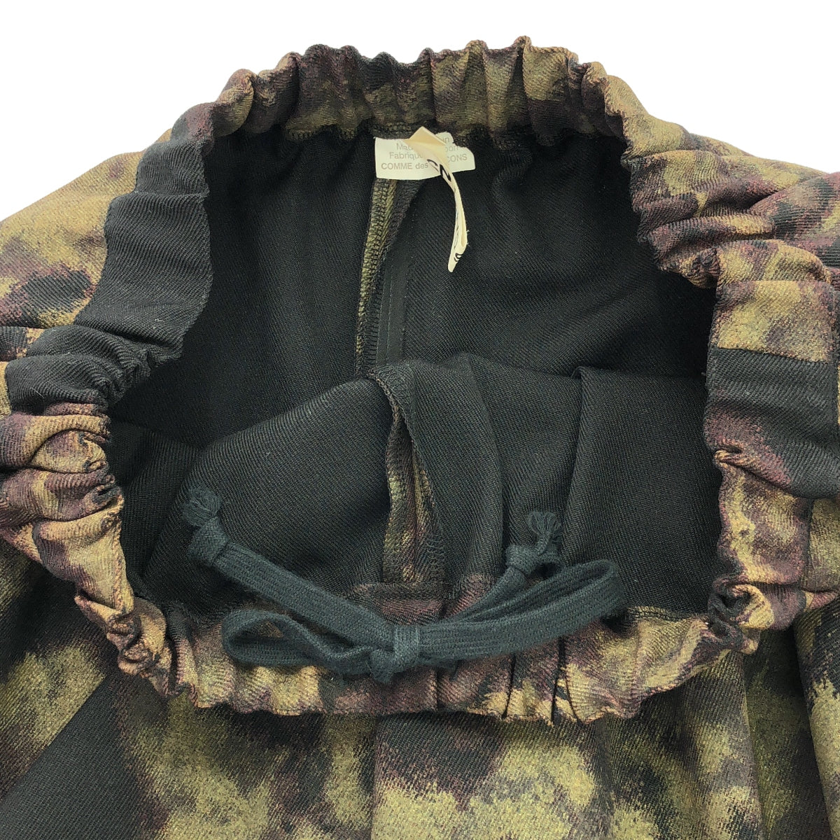 [品相良好] COMME des GARCONS | 2017春夏 |紮染、變形、3D、抽繩、蓬鬆裙 | S |布朗 |女性的