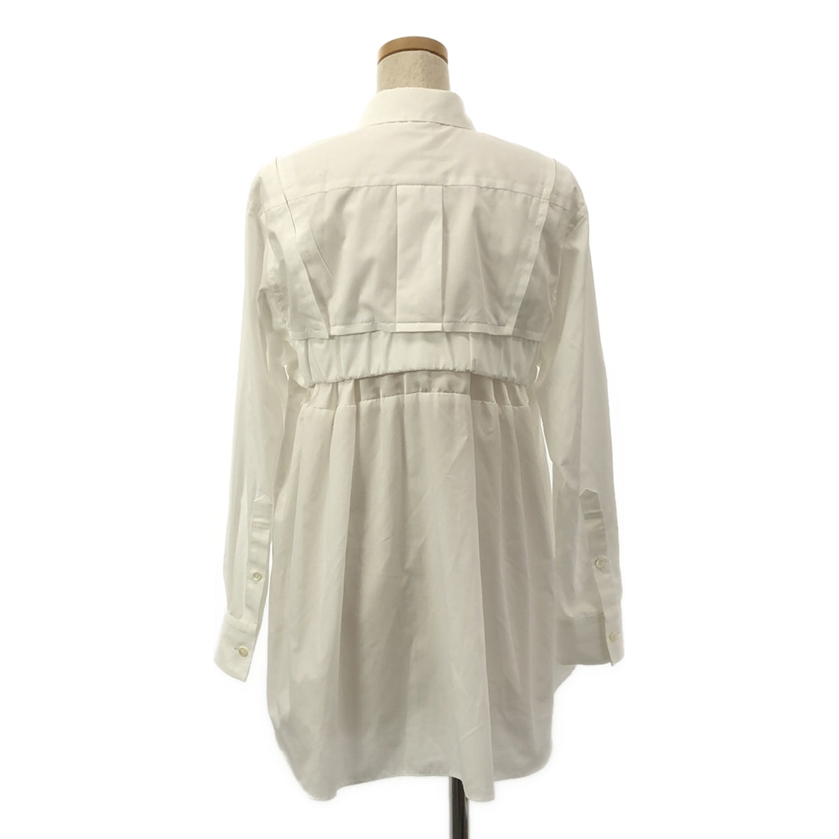 sacai / サカイ | Cotton Poplin Shirt 切替 ビスチェディテールシャツ ブラウス | 1 | ホワイト | レディース