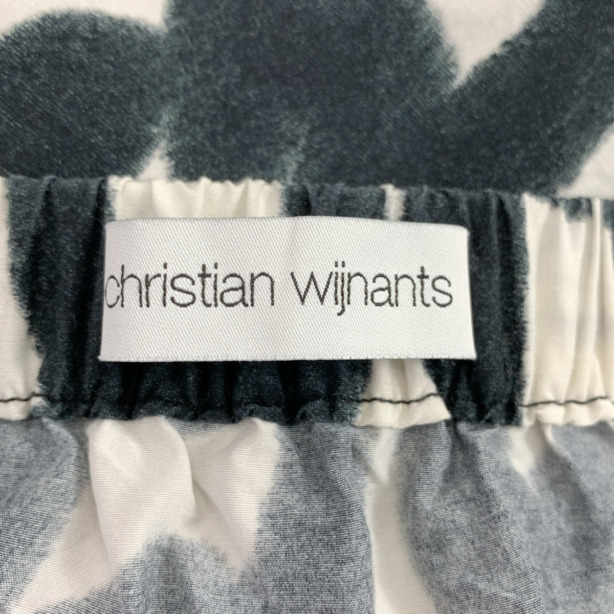 Christian Wijnants / クリスチャンワイナンツ | シルク混 総柄 ウエストゴム スカート | 38 | レディース