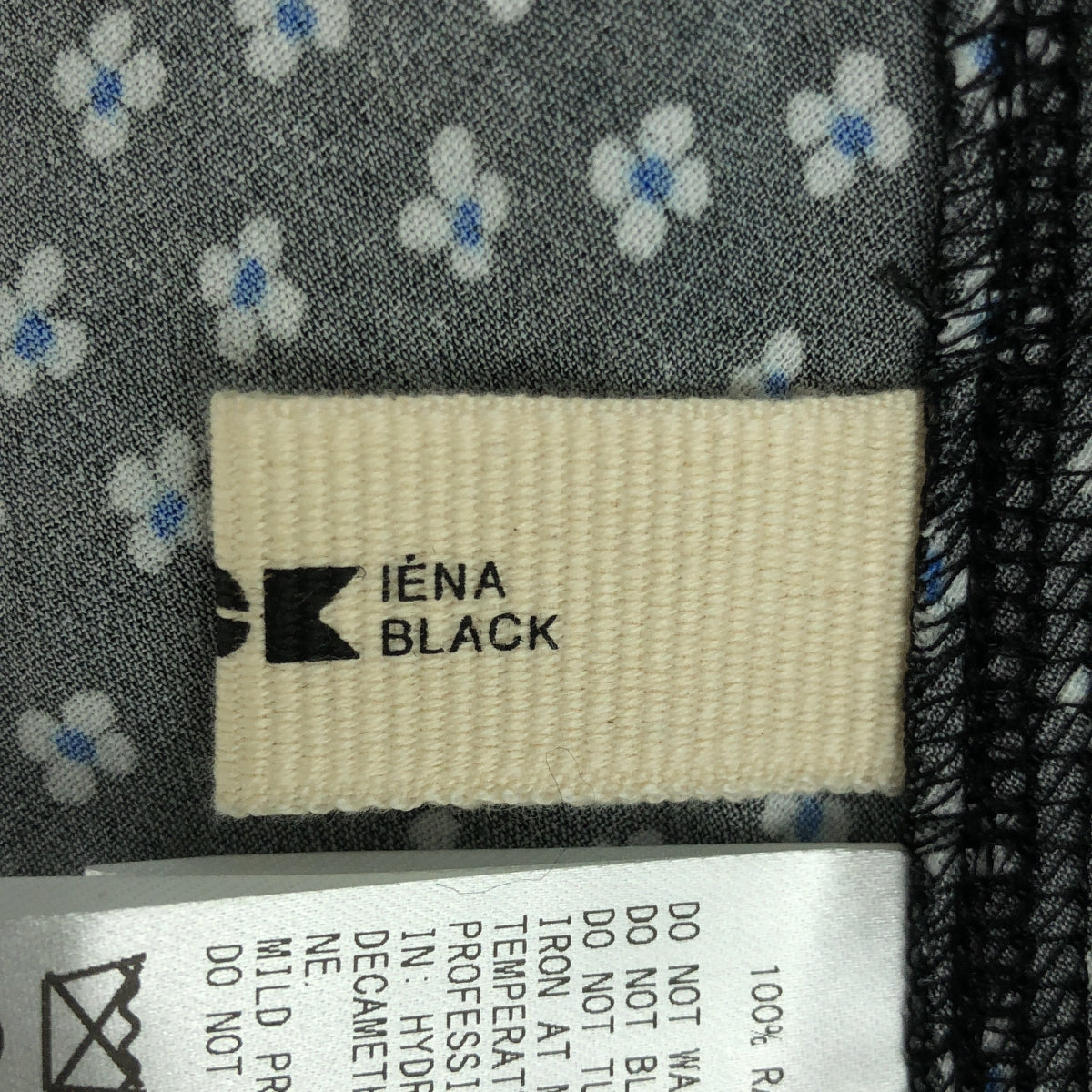 【新品】  IENA / イエナ | 2025SS | BLACK フラワースカート | 36 | ブラック | レディース