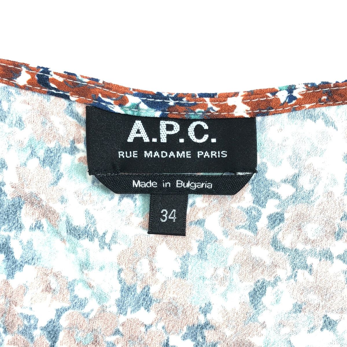 APC / 아페세이 | 플라워 프린트 랩 디자인 원피스 | 34 | 여성
