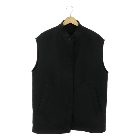 [Good Condition] SHIPS | Wai+ Matelasse Triple Cross Gilet Vest | S | Black | Women's