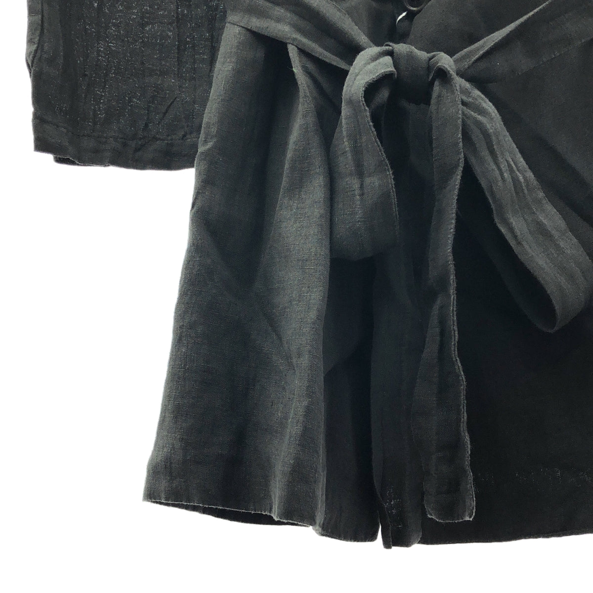 【新品】  GEOFFREY B.SMALL / ジェフリーBスモール | handmade 1 button crop length leisure kimono jacket スーパーライトリネン キモノジャケット | S/M | ダーク | メンズ