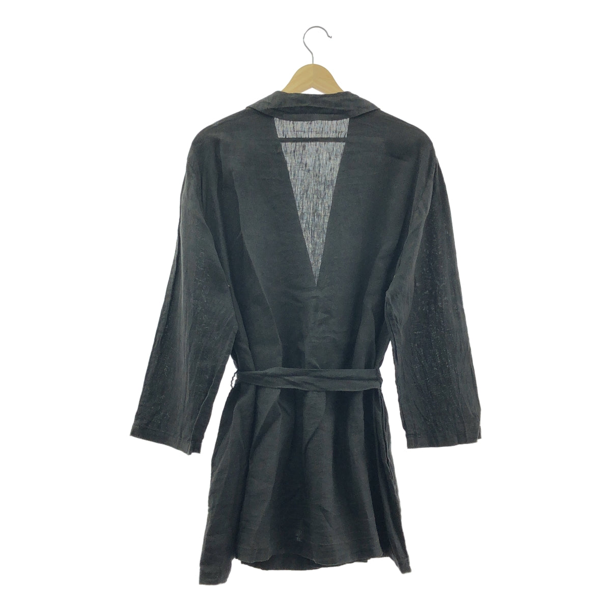 【新品】  GEOFFREY B.SMALL / ジェフリーBスモール | handmade 1 button crop length leisure kimono jacket スーパーライトリネン キモノジャケット | S/M | ダーク | メンズ