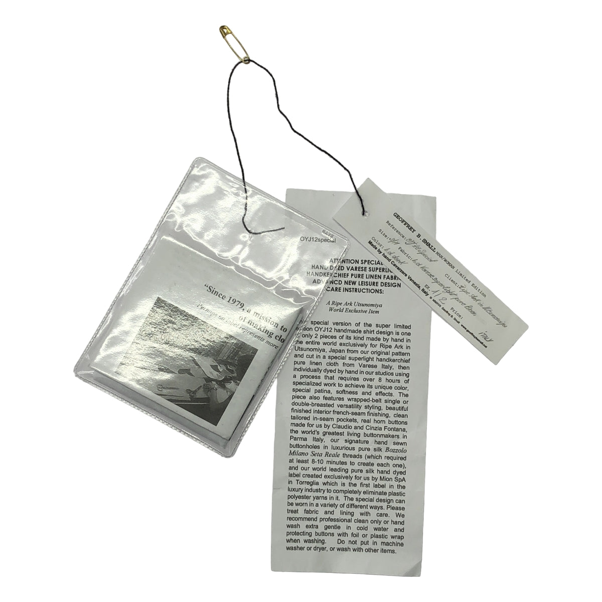 【新品】  GEOFFREY B.SMALL / ジェフリーBスモール | handmade 1 button crop length leisure kimono jacket スーパーライトリネン キモノジャケット | S/M | ダーク | メンズ