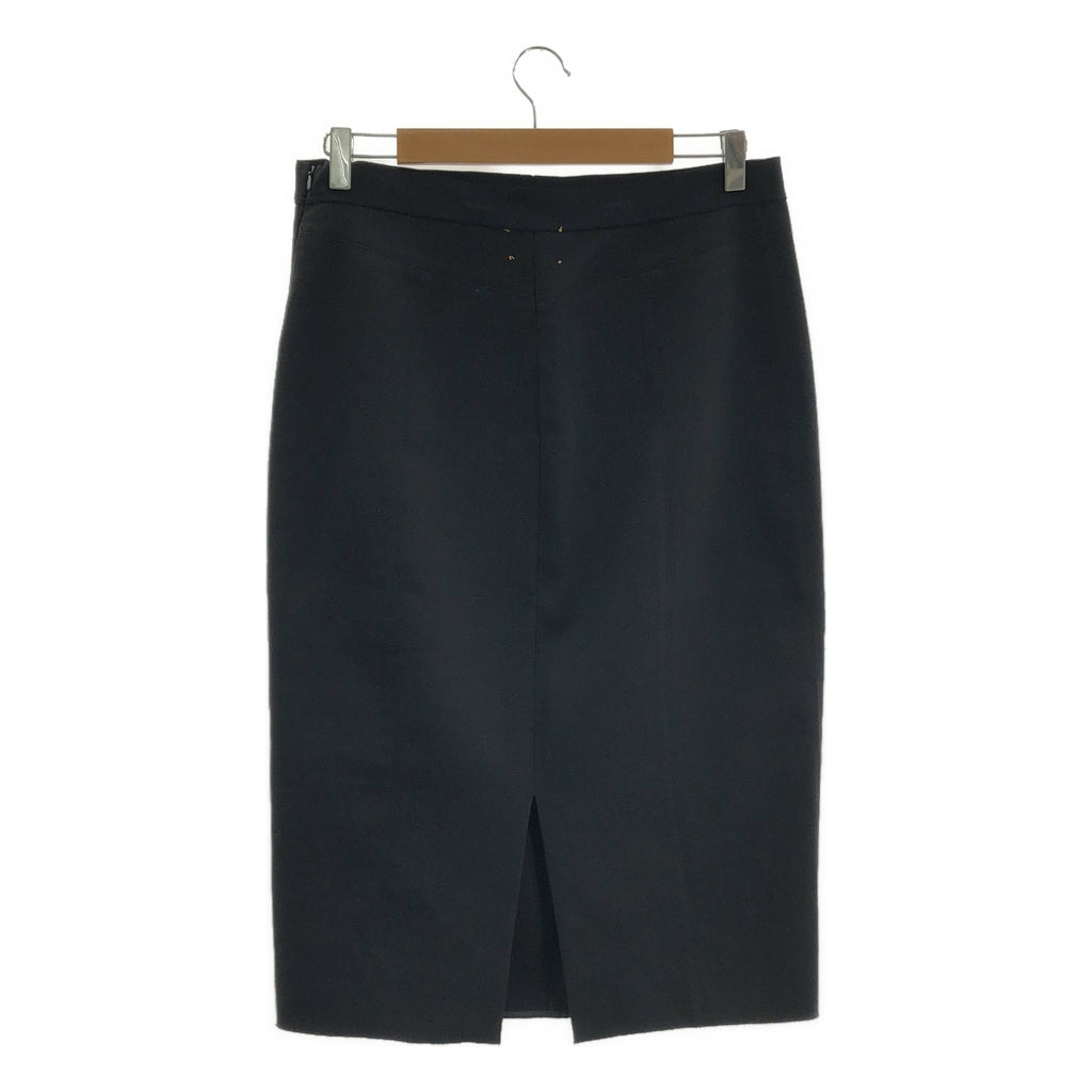 forte_forte / フォルテフォルテ | ウール スリット フレアスカート | 3 | ブラック | レディース