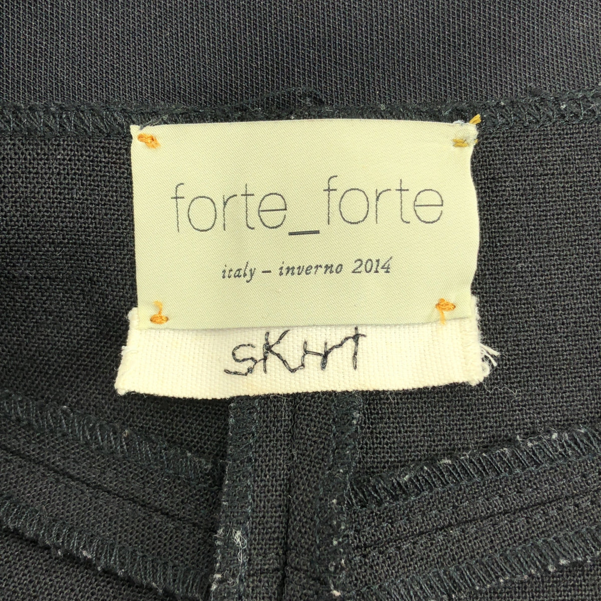 forte_forte / フォルテフォルテ | ウール スリット フレアスカート | 3 | ブラック | レディース
