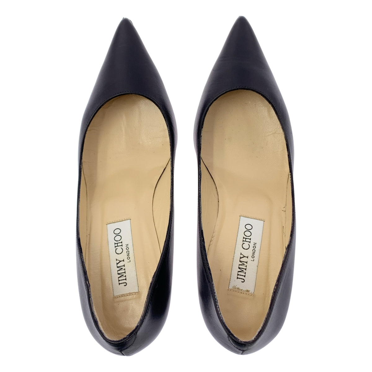 JIMMY CHOO | 皮革尖頭高跟鞋 | 尺寸 37 1/2 | 黑色 | 女款