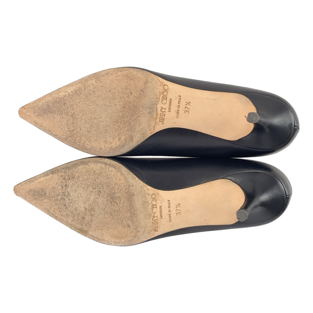 JIMMY CHOO | 皮革尖頭高跟鞋 | 尺寸 37 1/2 | 黑色 | 女款