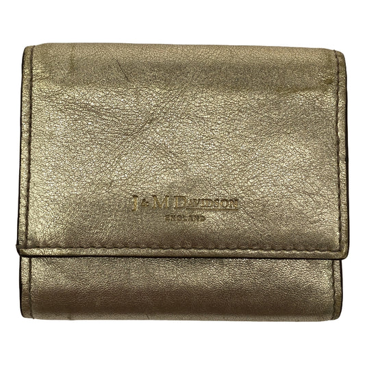 J&amp;M DAVIDSON | TWO FOLD WALLET Leather 3-fold compact mini wallet |