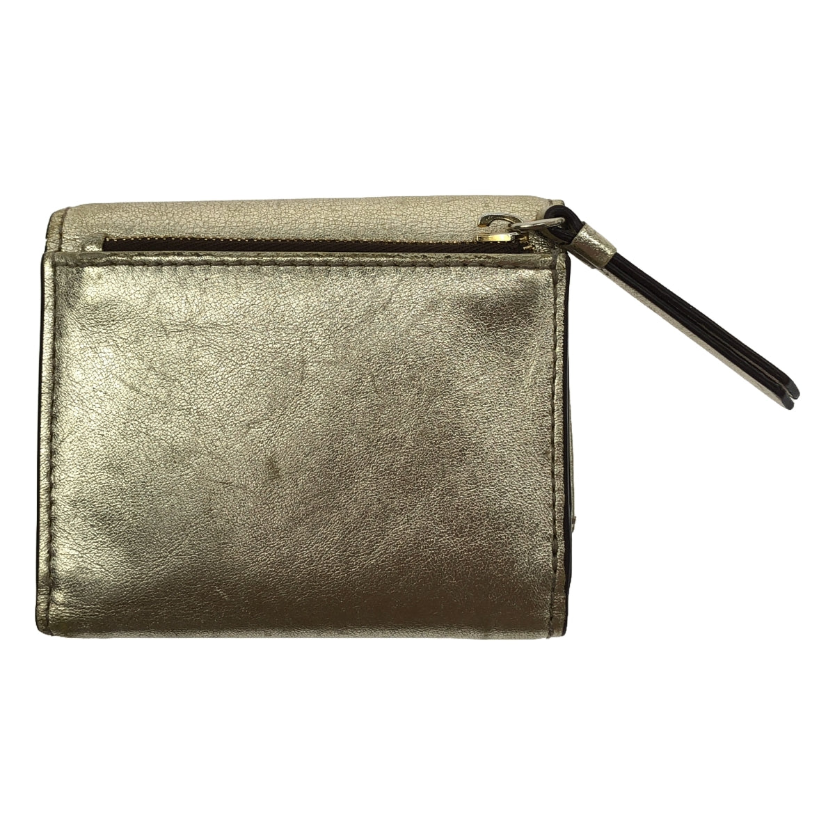 J&amp;M DAVIDSON | TWO FOLD WALLET Leather 3-fold compact mini wallet |