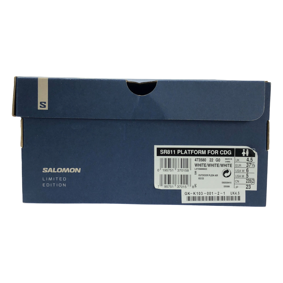 【美品】  COMME des GARCONS / コムデギャルソン | 2023SS | SALOMON PLATFORM FOR CDG サロモン プラットフォーム スニーカー | 23 | ホワイト | レディース