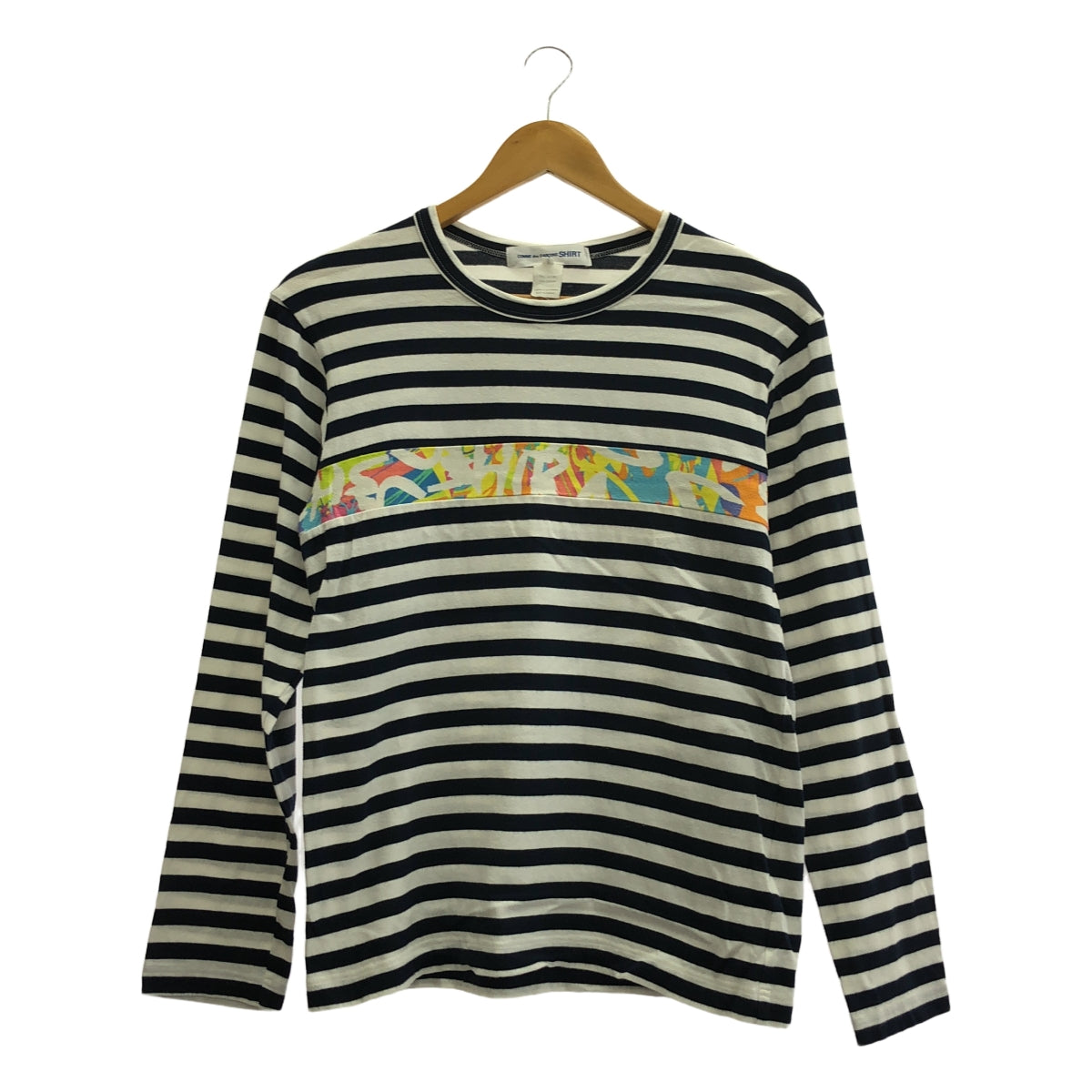 COMME des GARCONS SHIRT | Printed crew neck cut and sew | S | Men's