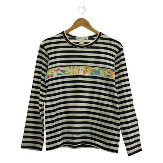 COMME des GARCONS SHIRT / 콤데 갤슨 셔츠 | 프린트 크루넥 컷소우 | S | 남성