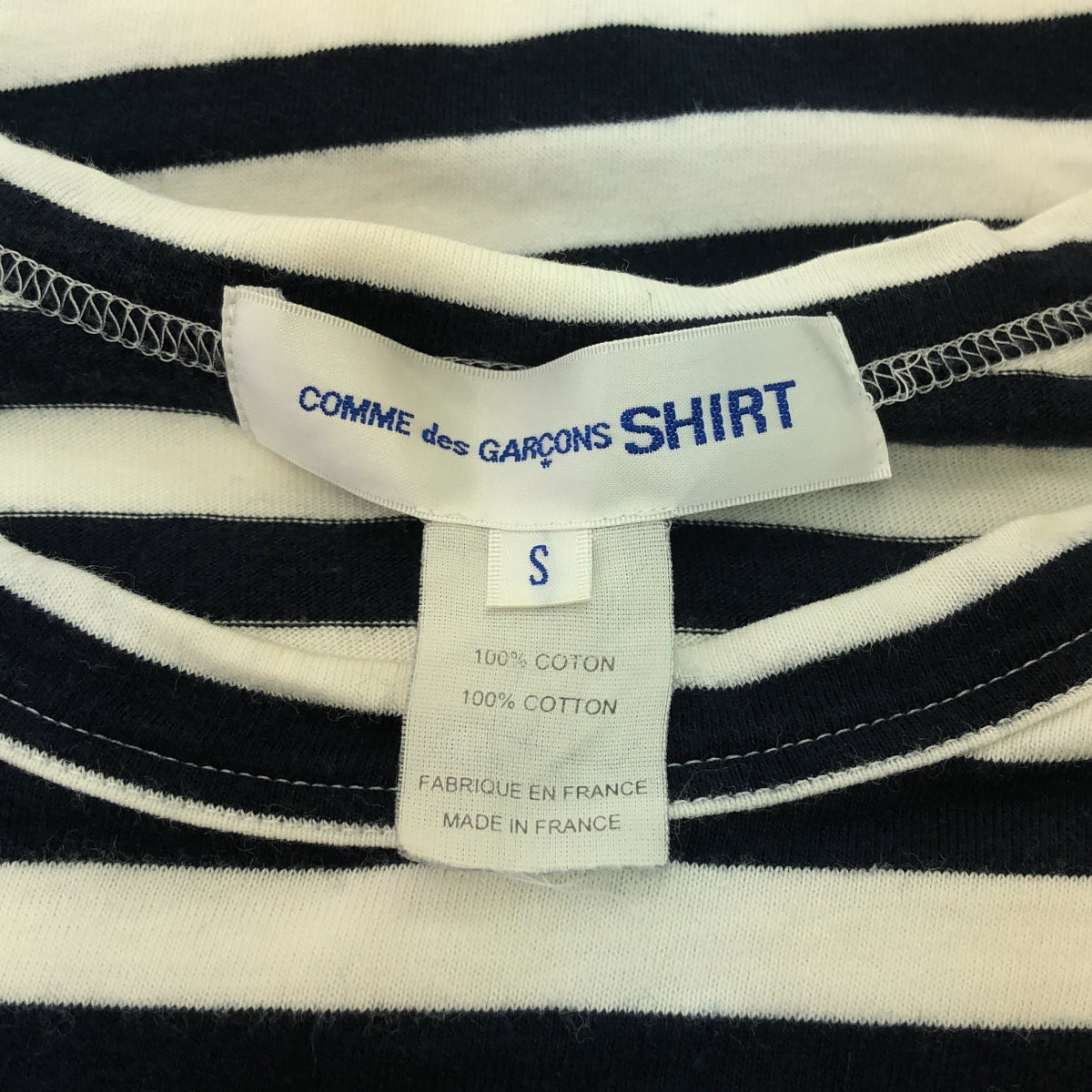 COMME des GARCONS SHIRT | Printed crew neck cut and sew | S | Men's