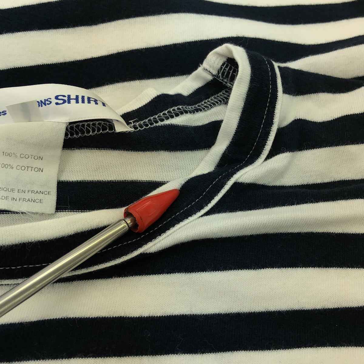COMME des GARCONS SHIRT | Printed crew neck cut and sew | S | Men's