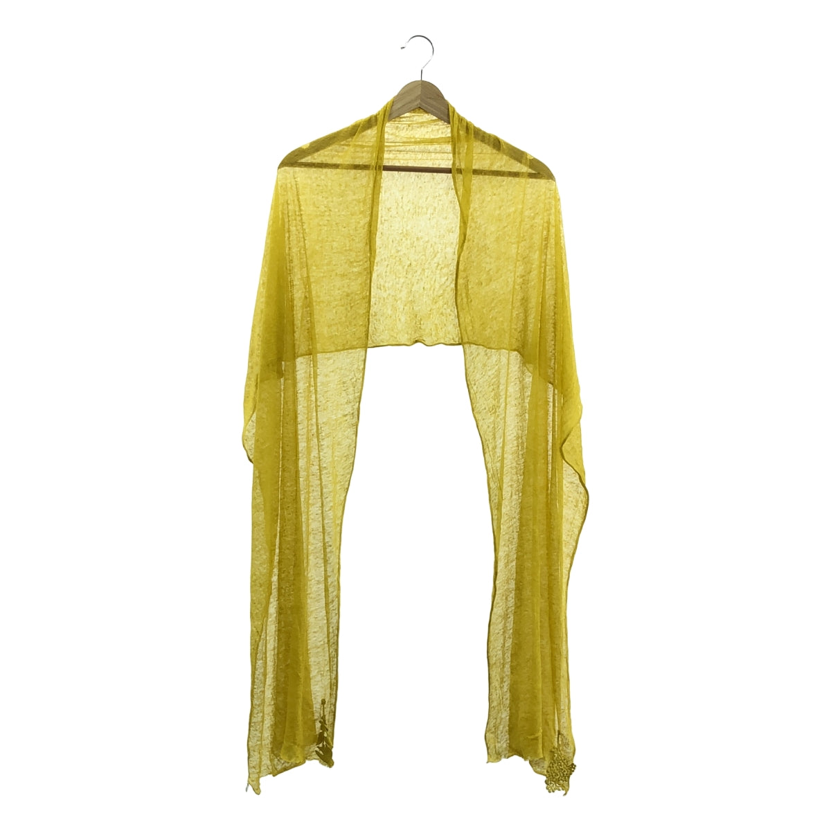 mina perhonen / 미나펠호넨 | 엠브로이드 장식 스톨 | 옐로우