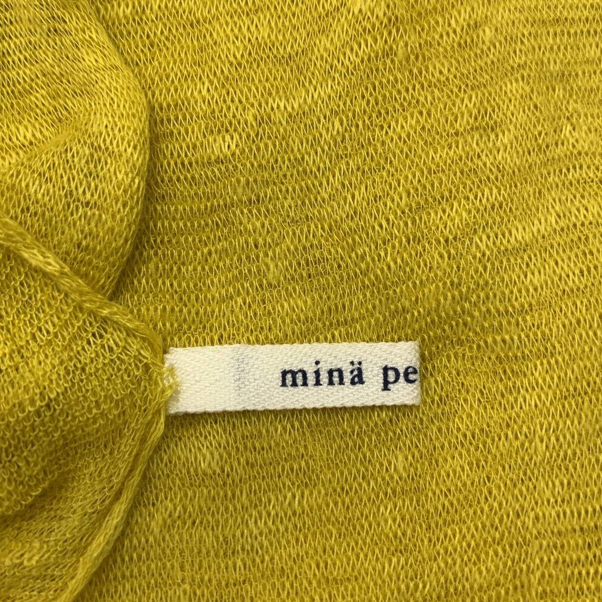 mina perhonen / ミナペルホネン | エンブロイダリー 装飾 ストール | イエロー