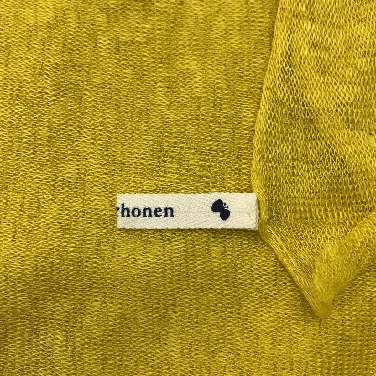 mina perhonen / 미나펠호넨 | 엠브로이드 장식 스톨 | 옐로우