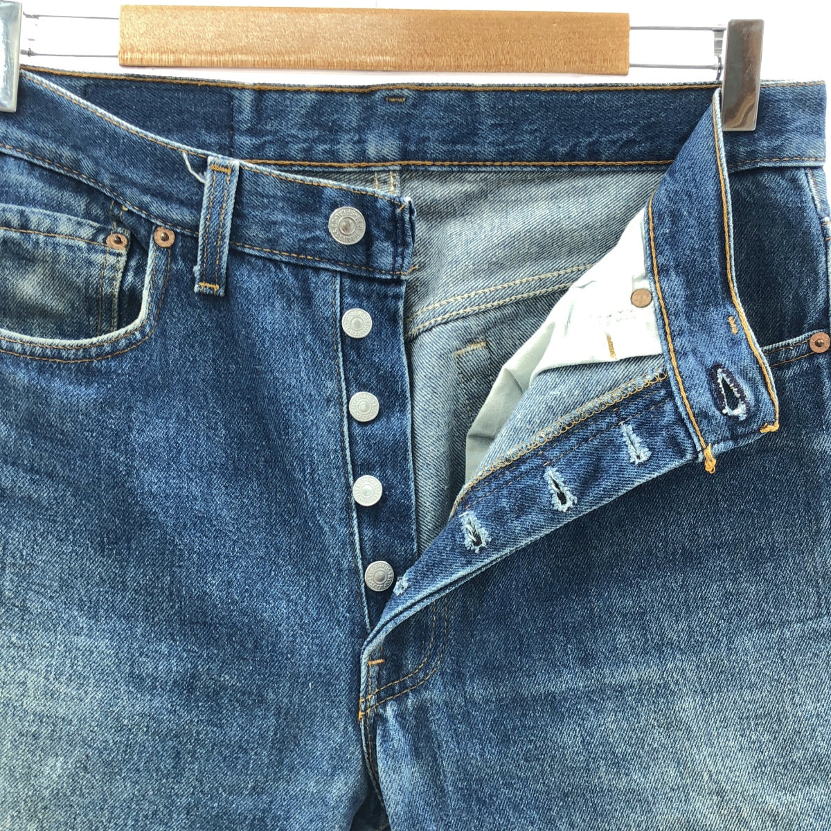 Levi's / 리바이스 | 1990s 빈티지 501 버튼 뒷면 544 데님 팬츠 | W32 L36 | 인디고 | 남성