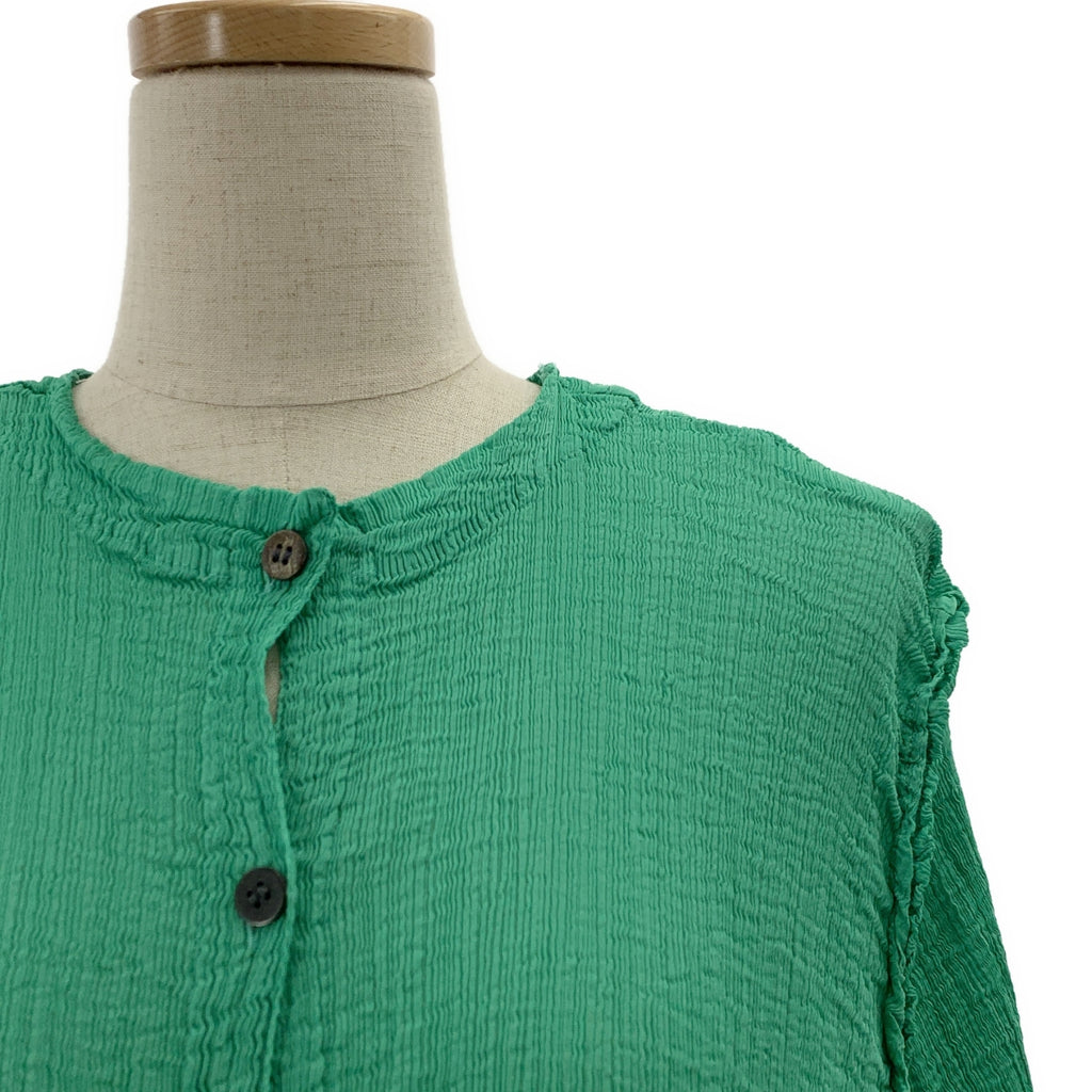 me ISSEY MIYAKE / 미이세이미야케 | BOUNCE SEE-THROUGH CREPE 시스루 크레페 가디건 |