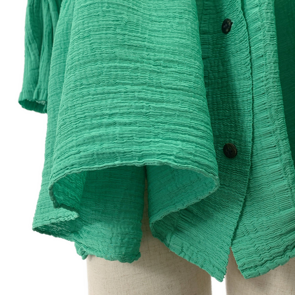 me ISSEY MIYAKE / 미이세이미야케 | BOUNCE SEE-THROUGH CREPE 시스루 크레페 가디건 |