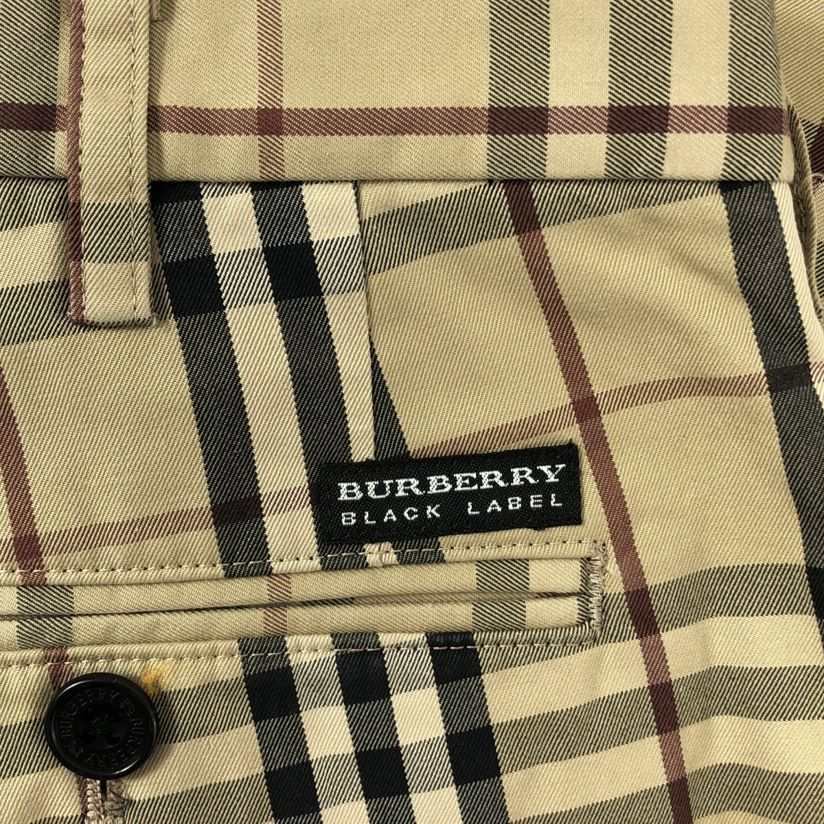 BURBERRY BLACK LABEL / バーバリーブラックレーベル | ノバチェック パンツ | 76 | ベージュ | メンズ