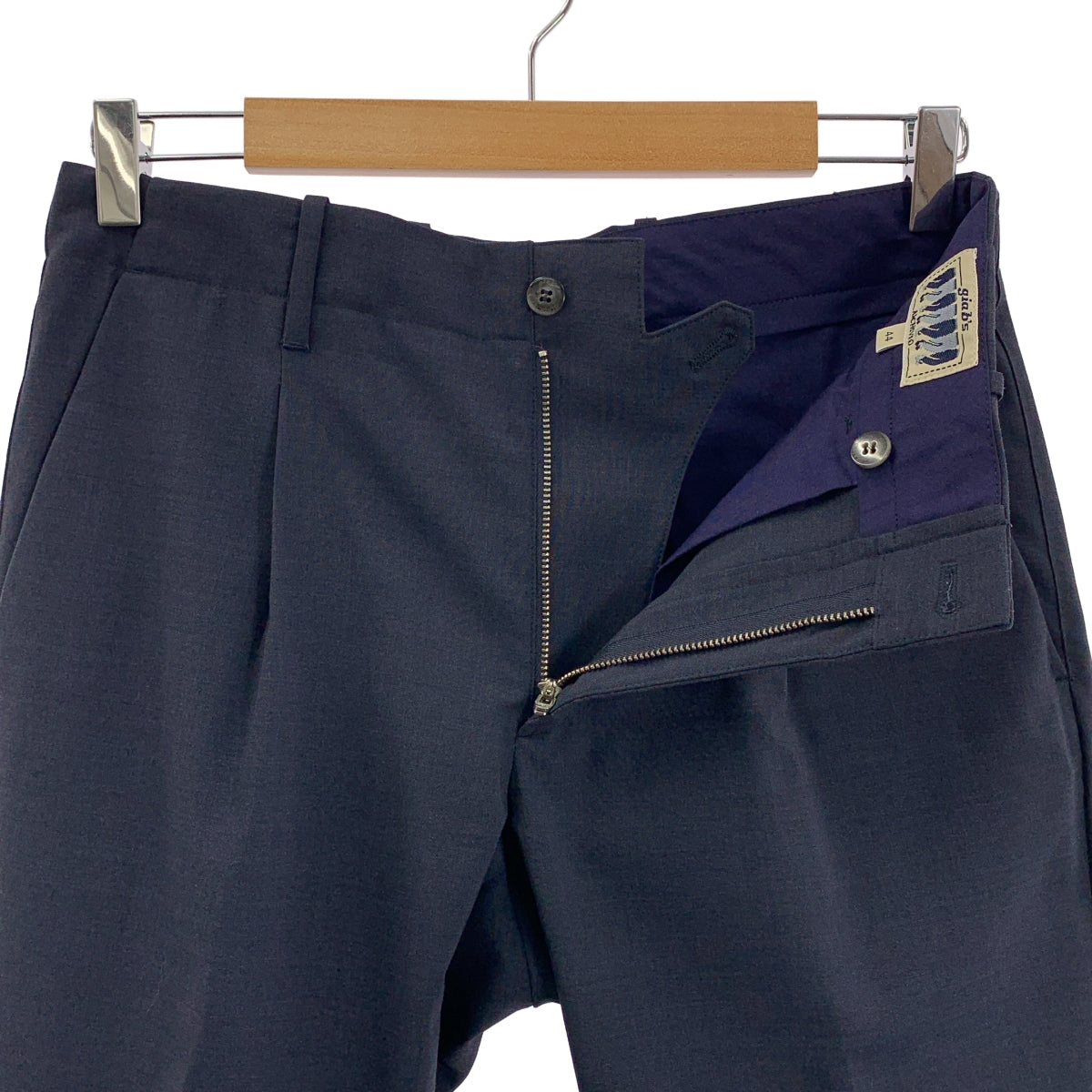 giab's ARCHIVIO | VERDI/M 羊毛混紡彈性褶皺休閒褲 | 尺寸 44 | 男款