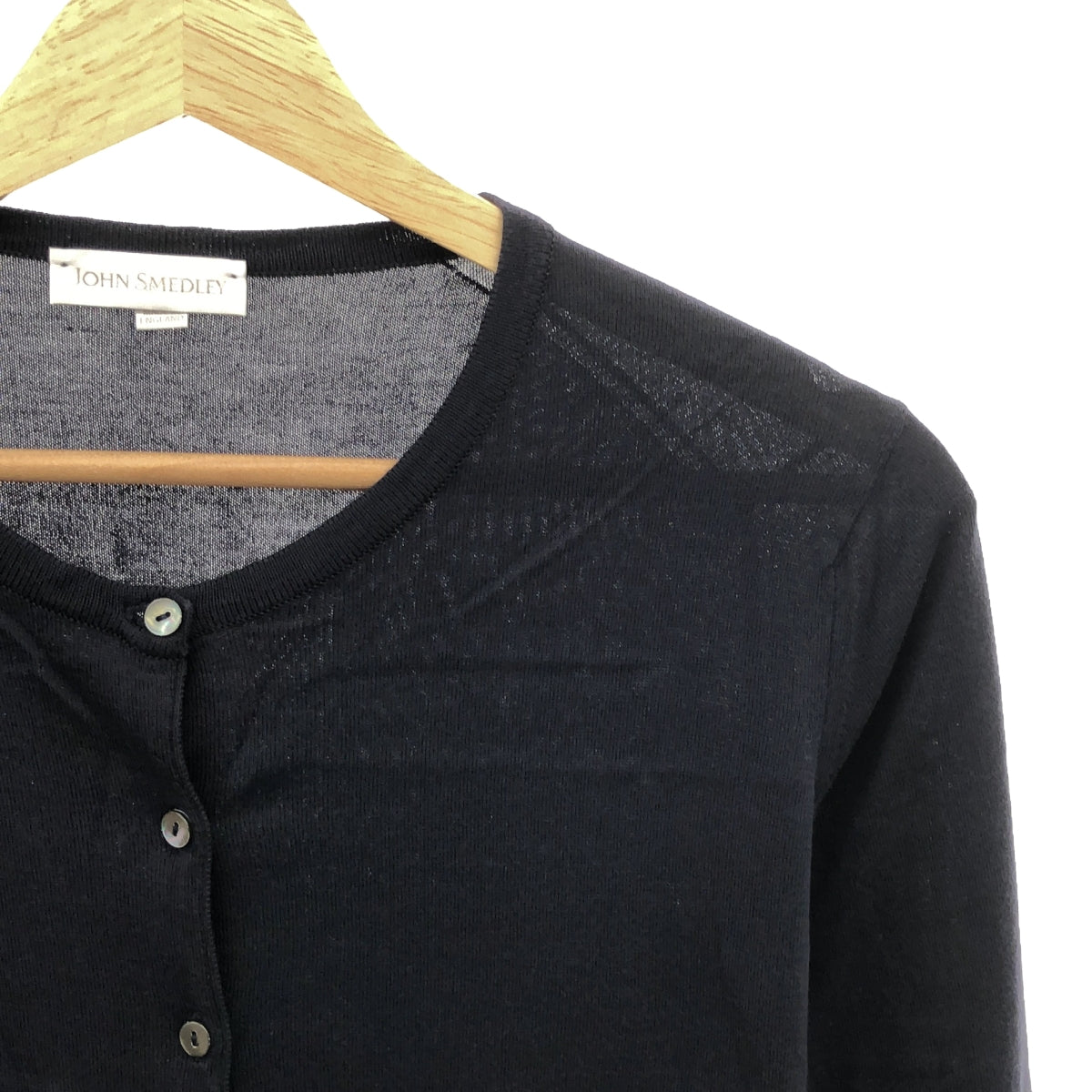 JOHN SMEDLEY / John Smedley | Sea Island Cotton High Gauge Crew Neck Knit Cardigan | M |