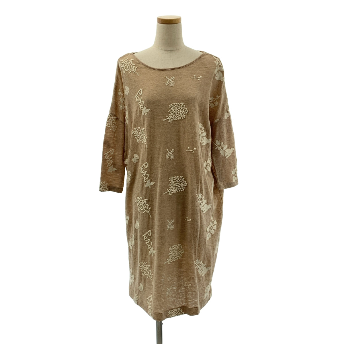 mina perhonen / ミナペルホネン | forest parade ウール エンブロイダリー ワンピース | 38 | レディース