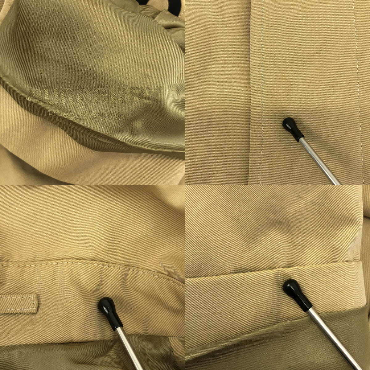 【美品】  BURBERRY LONDON ENGLAND / バーバリーロンドンイングランド | ホースフェリー / ステンカラー オーバー コート / ロゴ総裏地 | 44 | ベージュ | メンズ