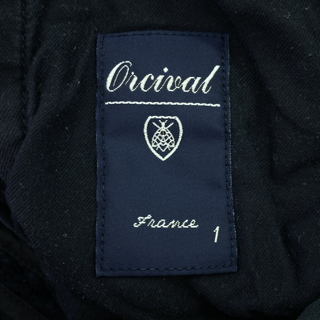 ORCIVAL / オーチバル | 太畝 コーデュロイ タック パンツ | 1 | ダークネイビー | レディース