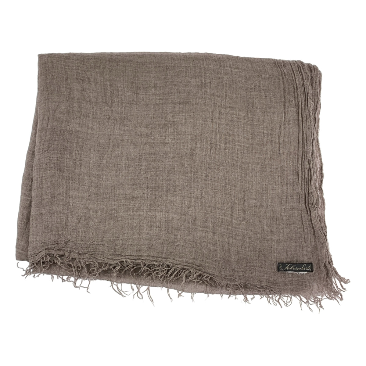 FALIERO SARTI | 流蘇褶皺披肩 | 灰色