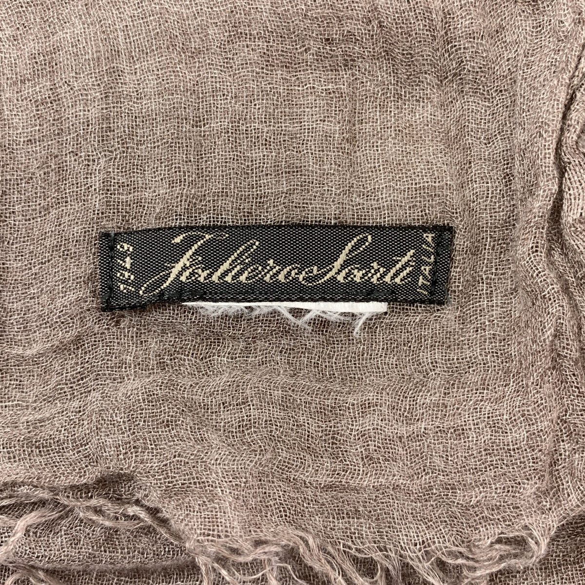 FALIERO SARTI | 流蘇褶皺披肩 | 灰色