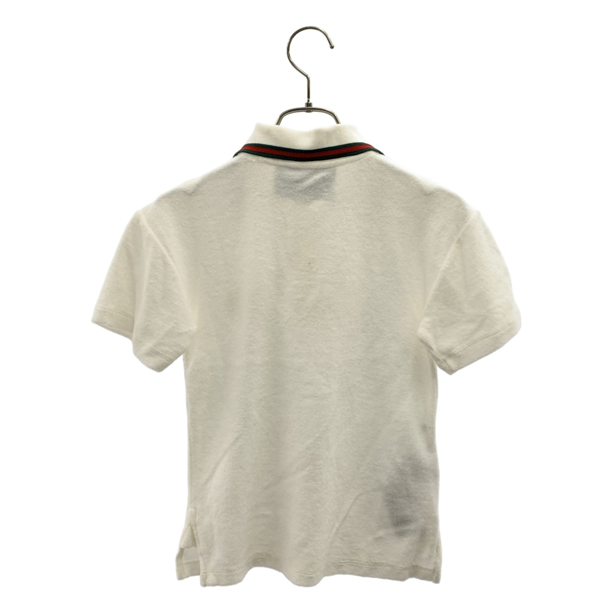 GUCCI / 구찌 | 인터로킹 GG 로고 패치 골드 버튼 폴로 셔츠 컷소우 | XS |