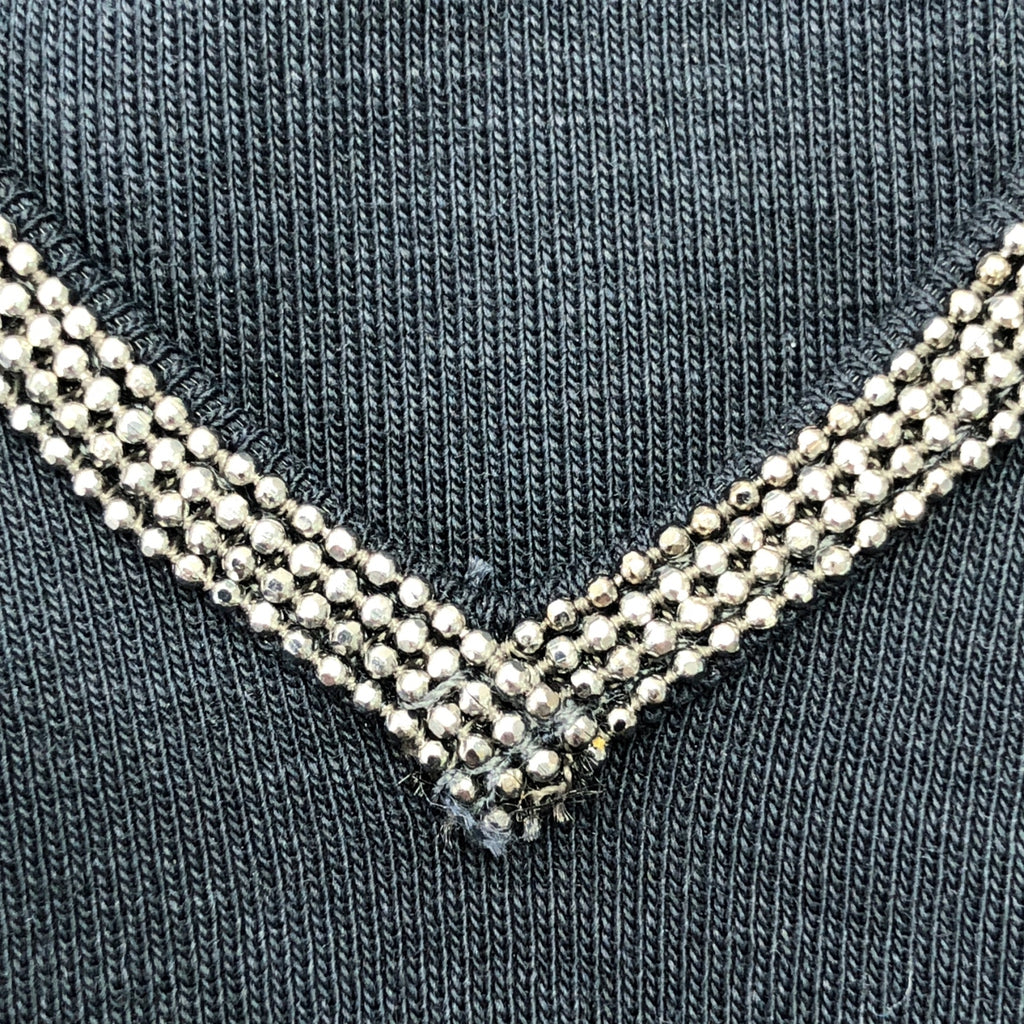 FABIANA FILIPPI / ファビアナフィリッピ | ビジュー装飾カラー プルオーバー カットソー | 44/M | レディース