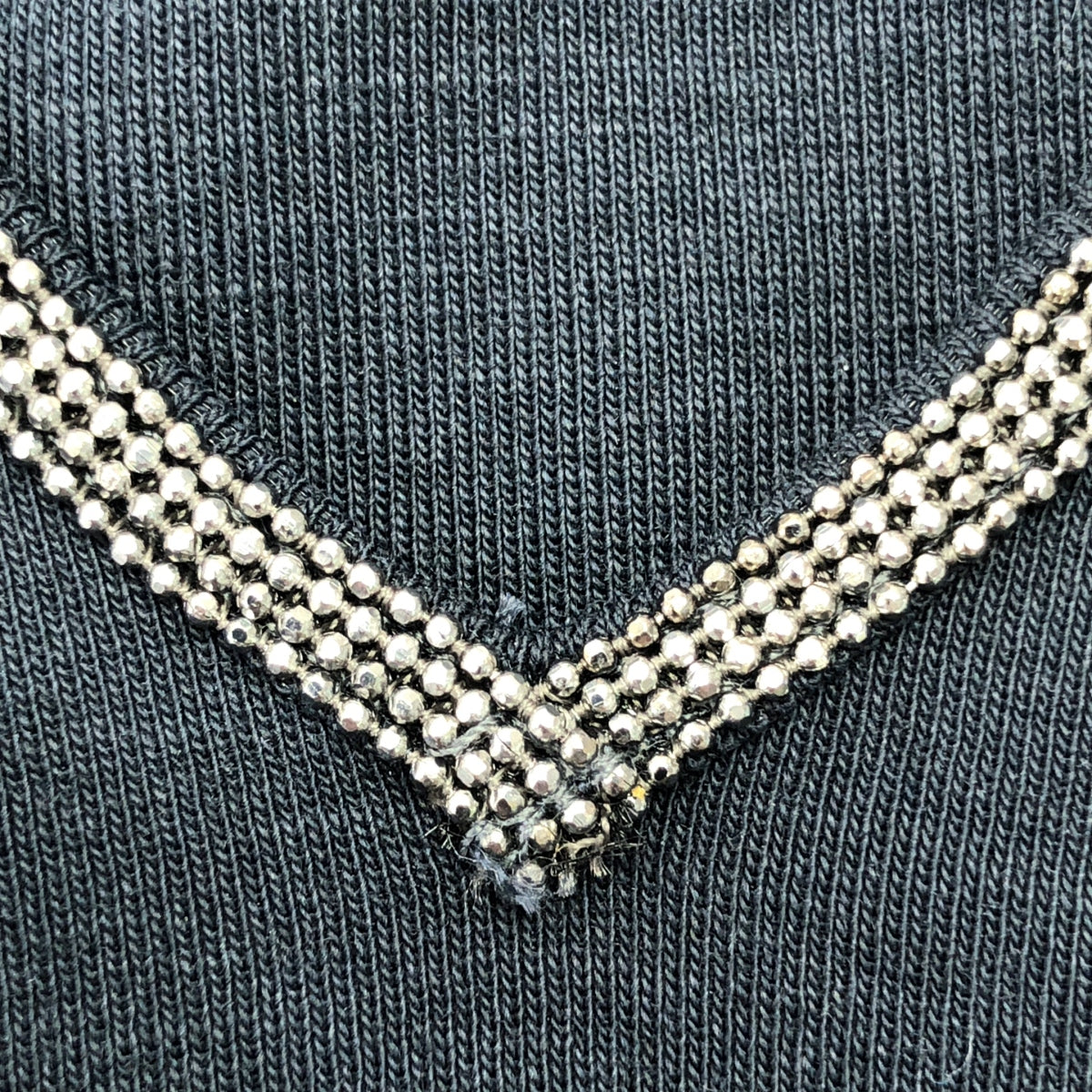 FABIANA FILIPPI / ファビアナフィリッピ | ビジュー装飾カラー プルオーバー カットソー | 44/M | レディース