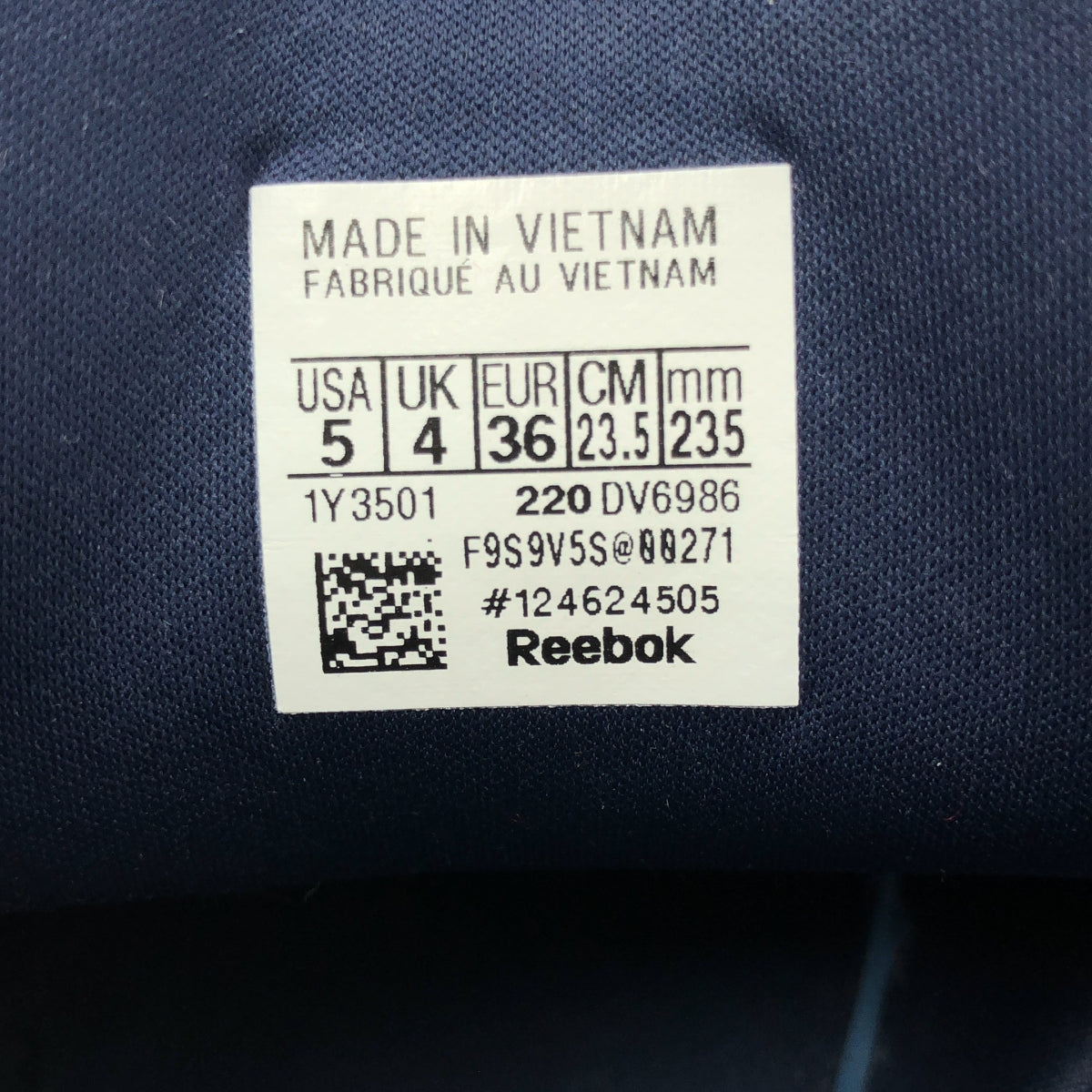 【미품】 Reebok / 리복 | INSTAPUMP FURY OG 인스타 펌프 퓨리 스니커 DV6986 | 23.5 | 네이비 | 여성